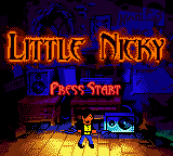 Little Nicky title screen for GameBoy Color